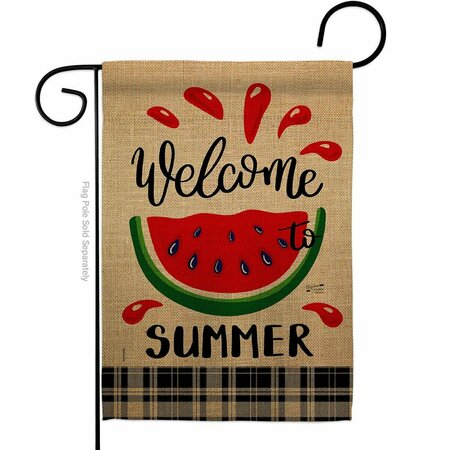 PATIO TRASERO Watermelon Summer Summertime Fun & Sun 13 x 18.5 in. Double-Sided  Vertical Garden Flags for PA3903902